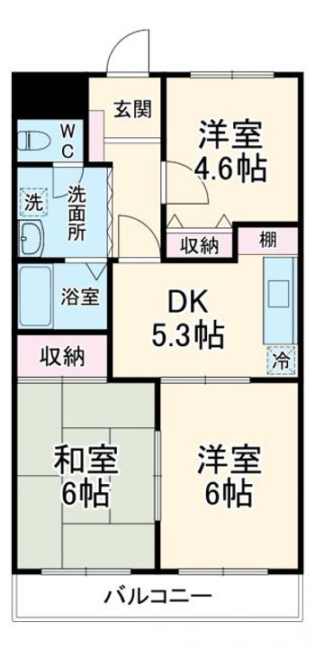 レイアップワン川口の間取り