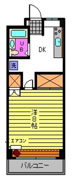 福島県郡山市鶴見坦2(マンション)の賃貸物件の間取り
