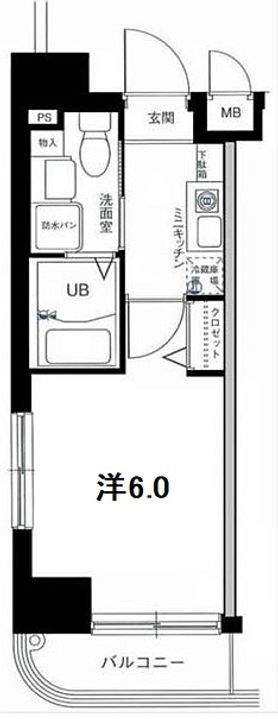 グリフィン横浜・弁天通の間取り