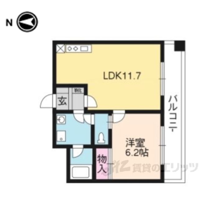 ルミノーサ三条小川の間取り