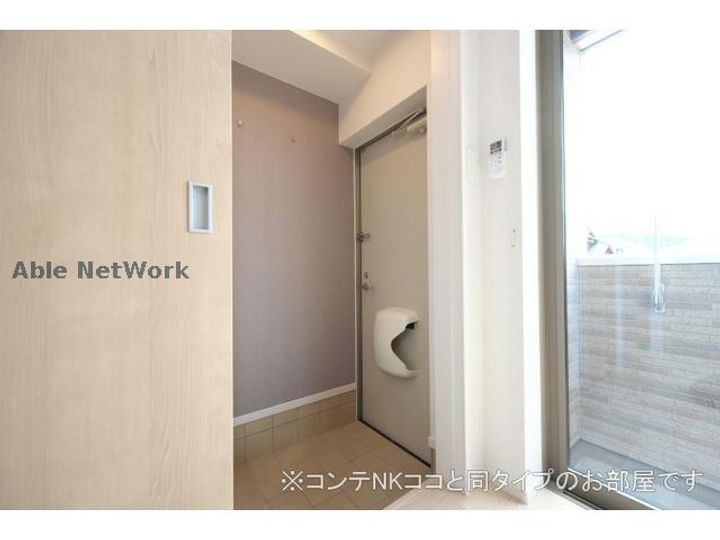 茨城県古河市女沼(アパート)の賃貸物件の玄関