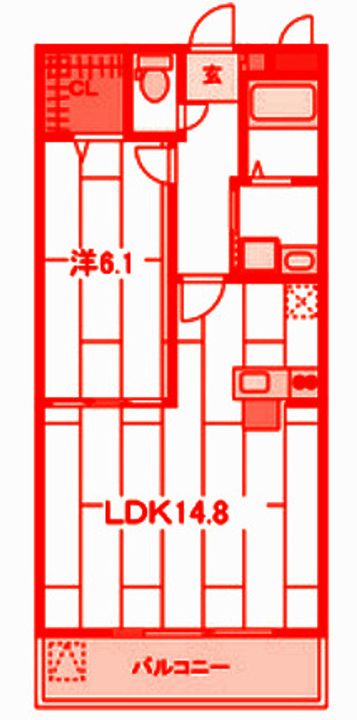デュッセル二俣川の間取り