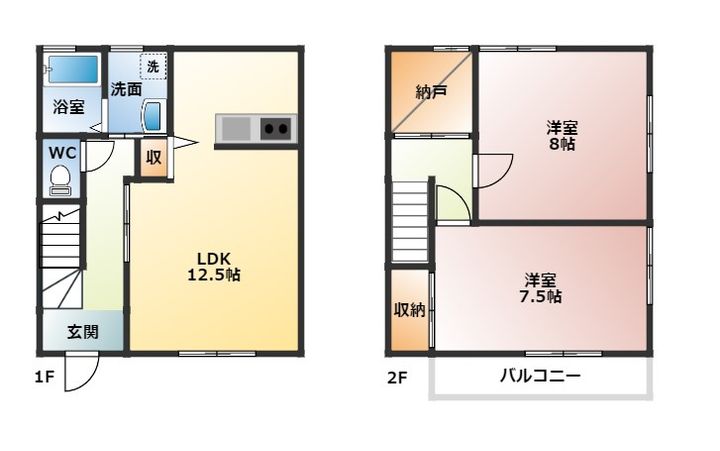 広島県呉市焼山桜ヶ丘3(一戸建)の賃貸物件の間取り