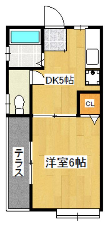 アパートメントのだめの間取り