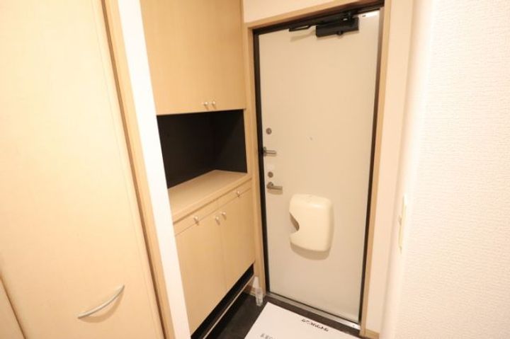 栃木県栃木市川原田町(アパート)の賃貸物件の玄関