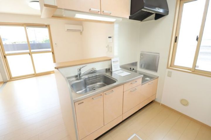 栃木県栃木市川原田町(アパート)の賃貸物件のキッチン