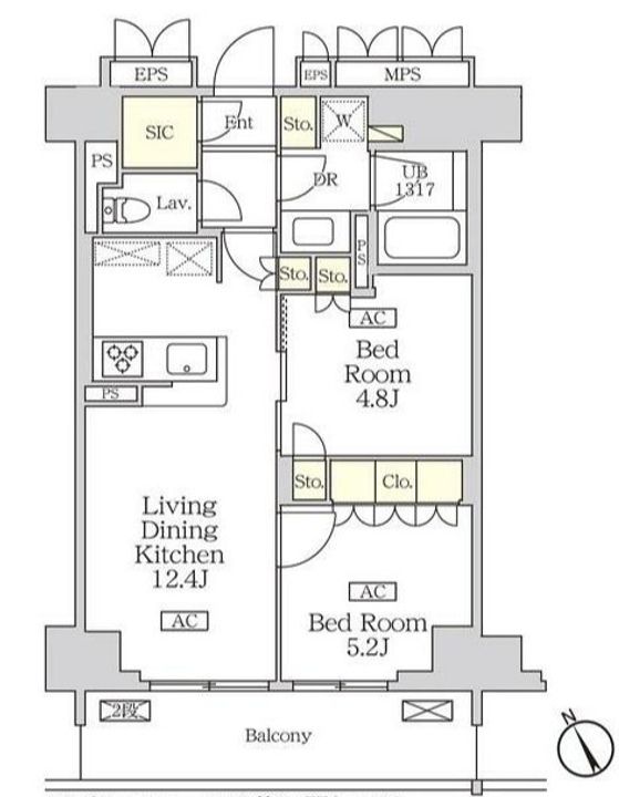 リーフシティ市川 ザ・レジデンスの間取り