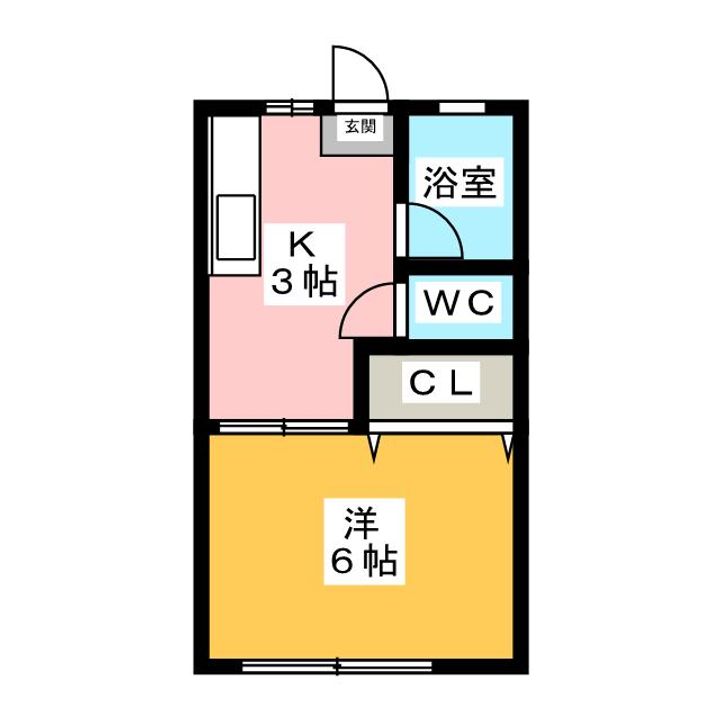 富士見コーポの間取り