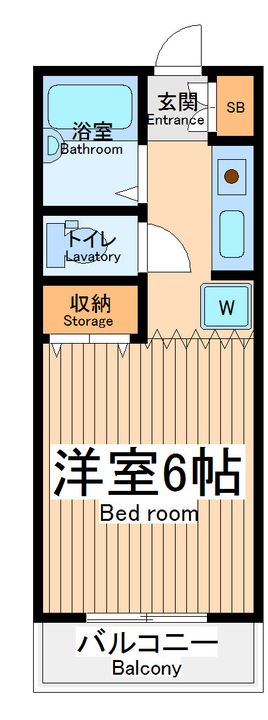 東京都立川市羽衣町3(マンション)の賃貸物件の間取り