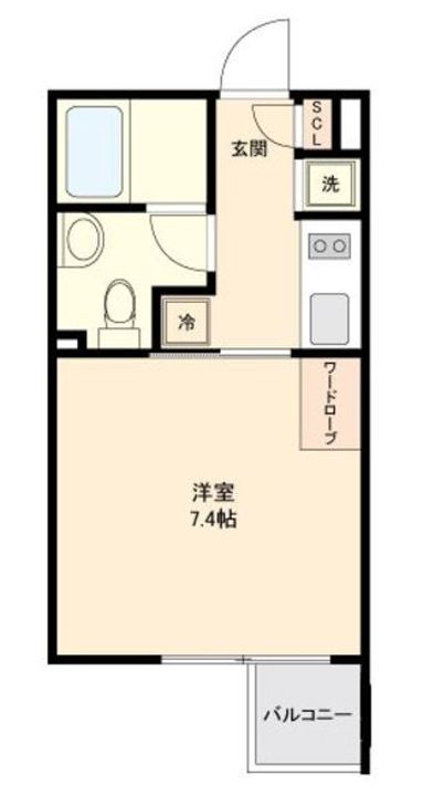 東京都渋谷区代々木3(マンション)の賃貸物件の間取り