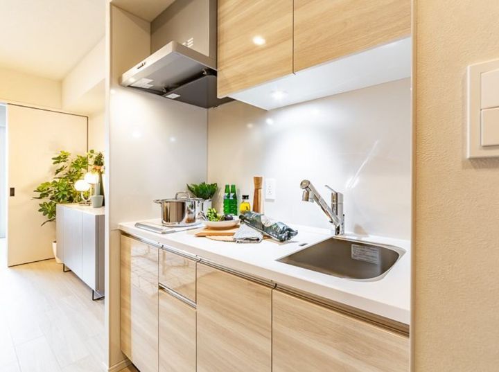 宮城県仙台市青葉区立町(マンション)の賃貸物件のキッチン