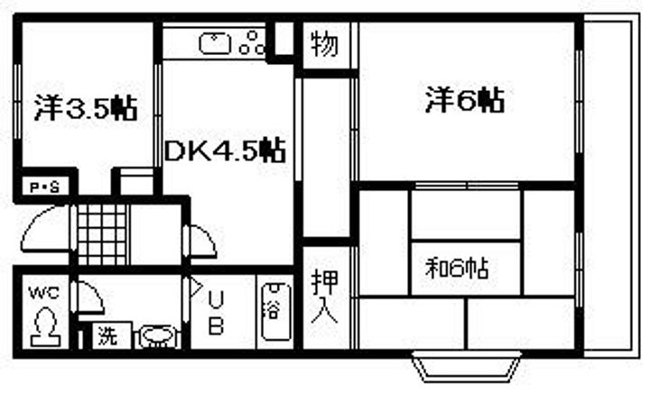 アンドユー岸和田の間取り