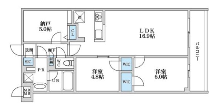 S-RESIDENCE富士見ヶ丘affordの間取り