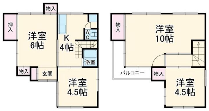 埼玉県越谷市柳町(一戸建)の賃貸物件の間取り