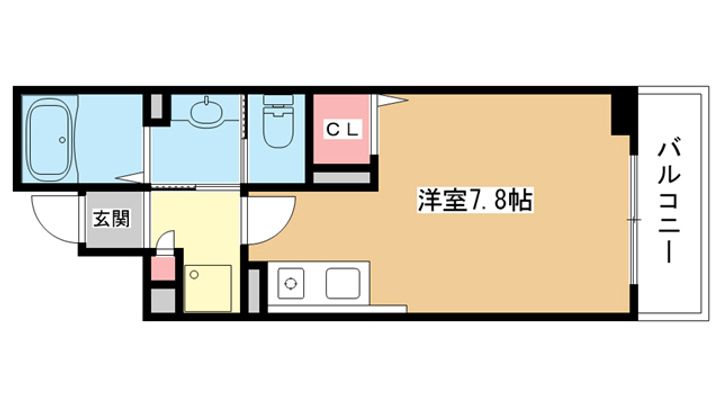 大阪府豊中市庄内西町3の賃貸マンションの間取り