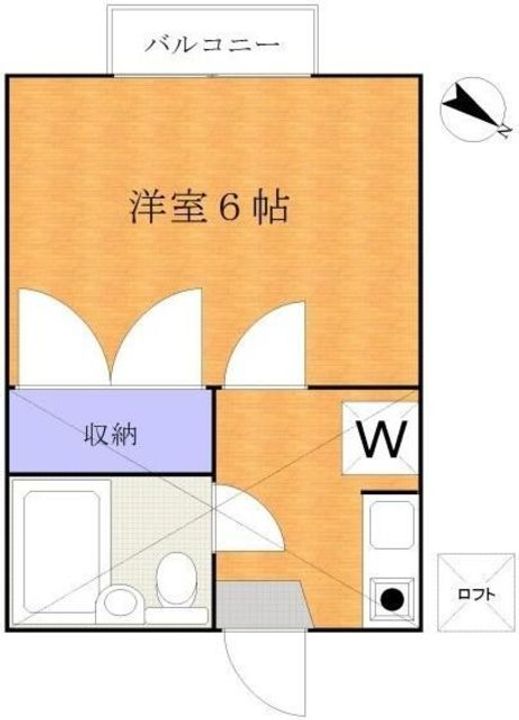 神奈川県横浜市港北区新吉田東4(アパート)の賃貸物件の間取り