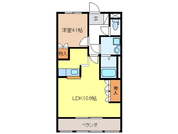 サンリバー正木の間取り