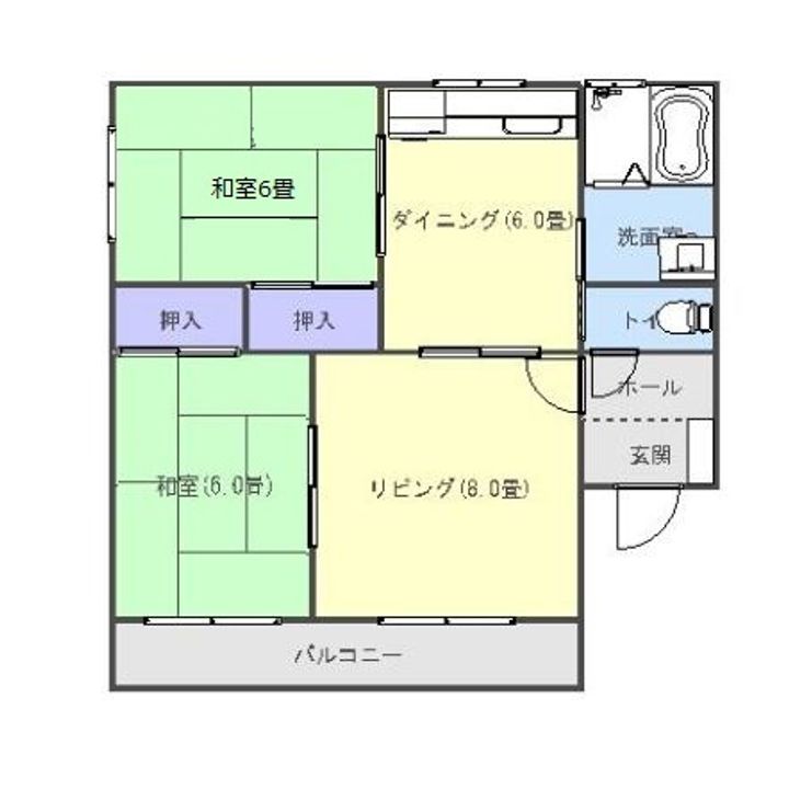 パレスサザンウィンドの間取り