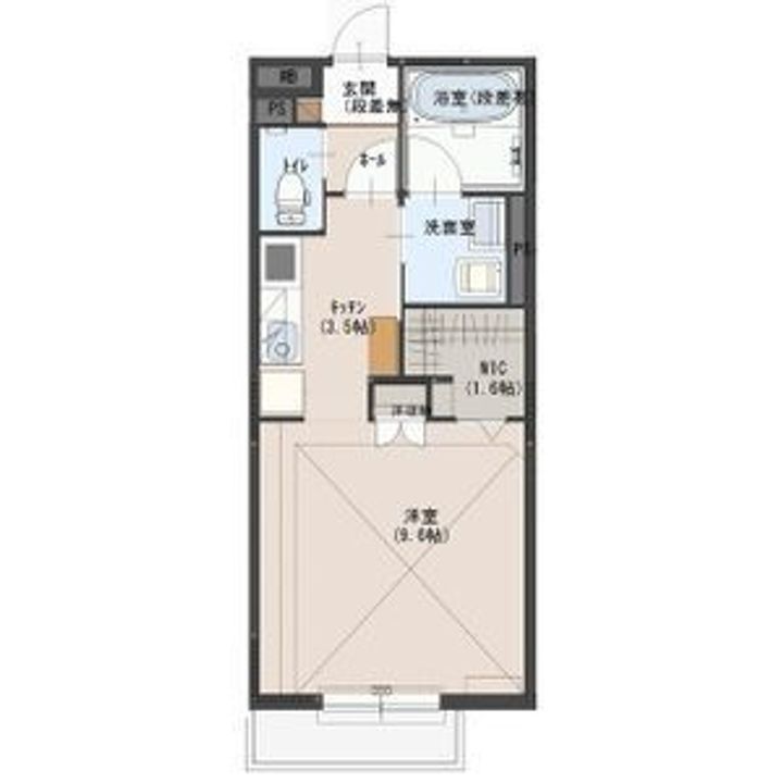 栃木県宇都宮市石井町(アパート)の賃貸物件の間取り