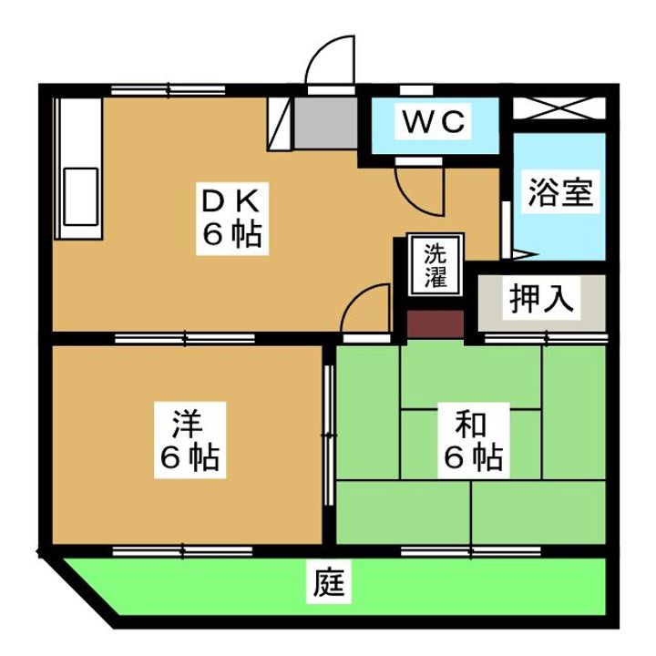 アザレアガーデンAの間取り