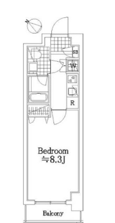 東京都台東区日本堤2(マンション)の賃貸物件の間取り