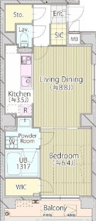 パークフロント新宿の間取り