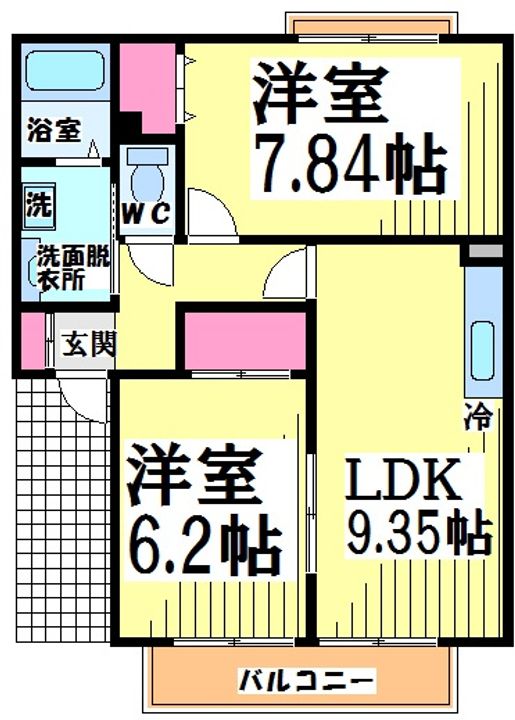 東京都調布市上石原1(アパート)の賃貸物件の間取り