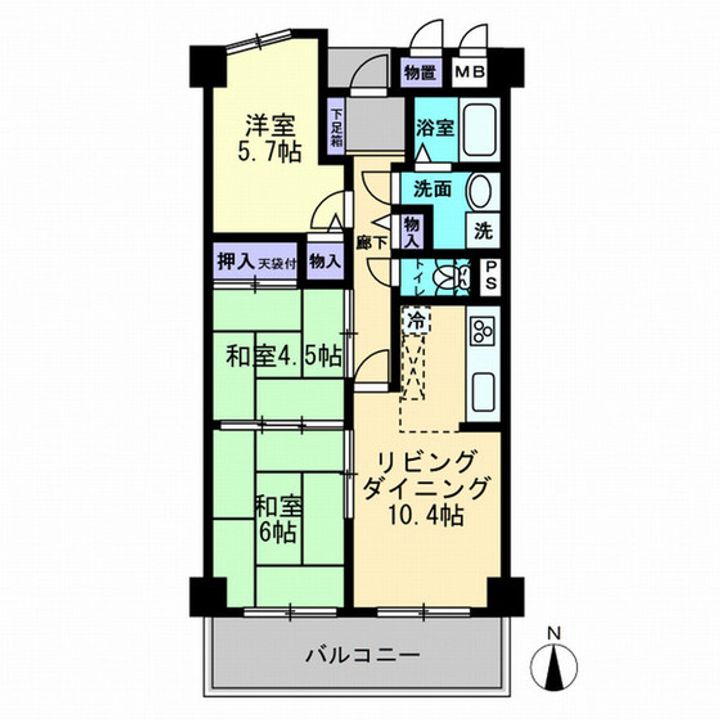 サーパス後楽園の間取り