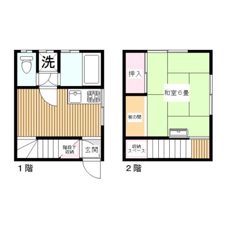 張替荘の間取り