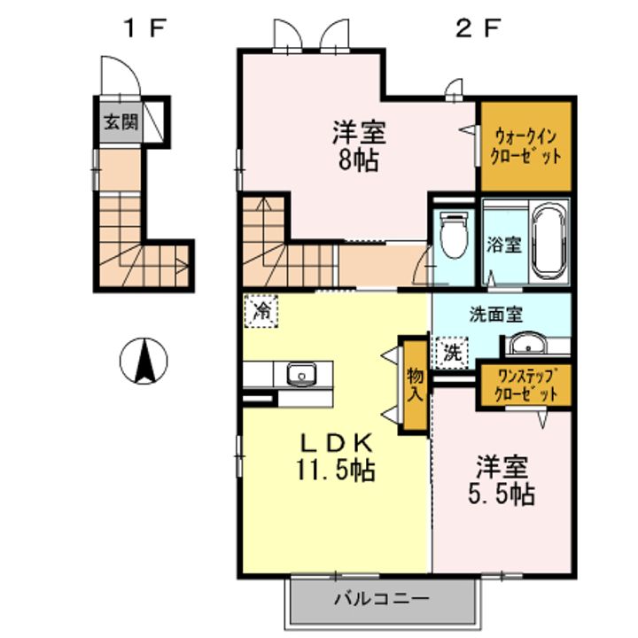 シャルマン ヴィラージュD棟の間取り