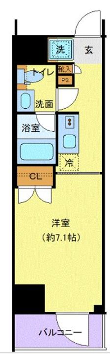 ジェノヴィア横浜石川町の間取り