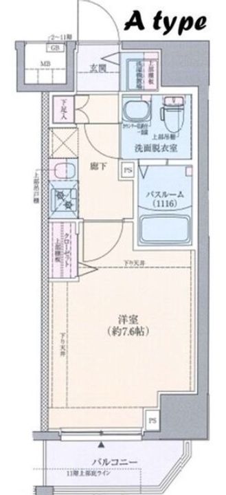 グランドロアール南巽の間取り