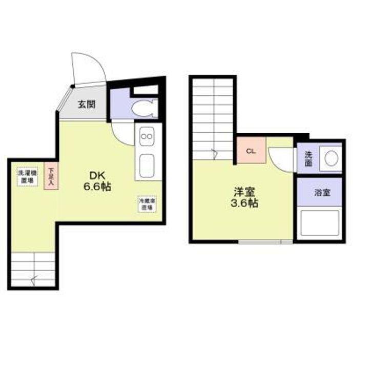 東京都新宿区北町(マンション)の賃貸物件の間取り