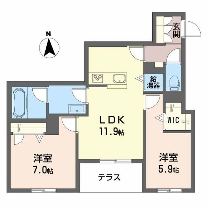 アビタシオン野神の間取り