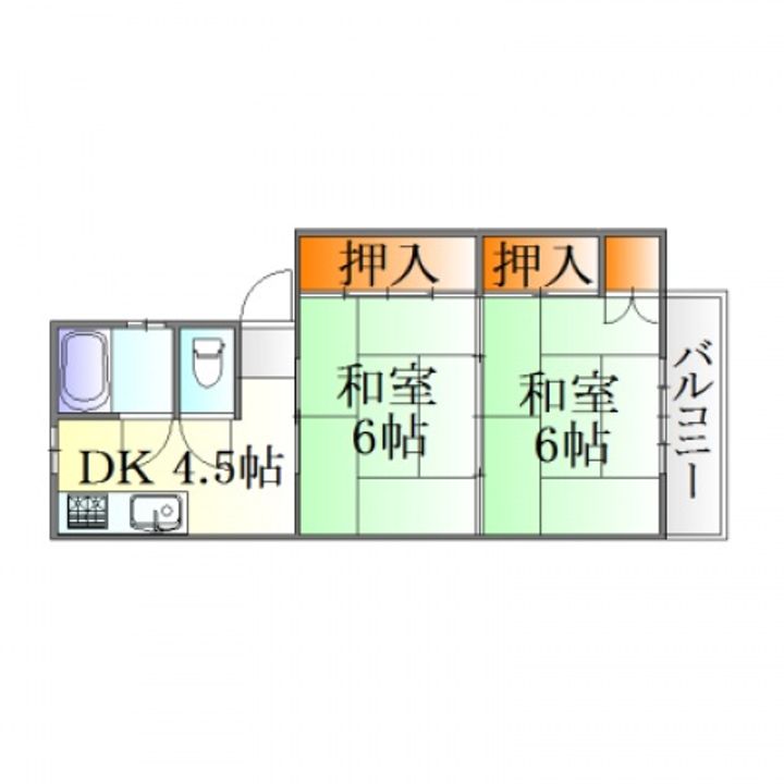 広島県広島市安佐南区東野1(マンション)の賃貸物件の間取り