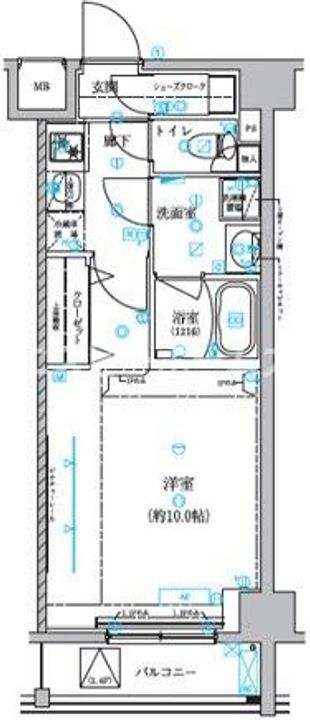 東京都練馬区氷川台3(マンション)の賃貸物件の間取り