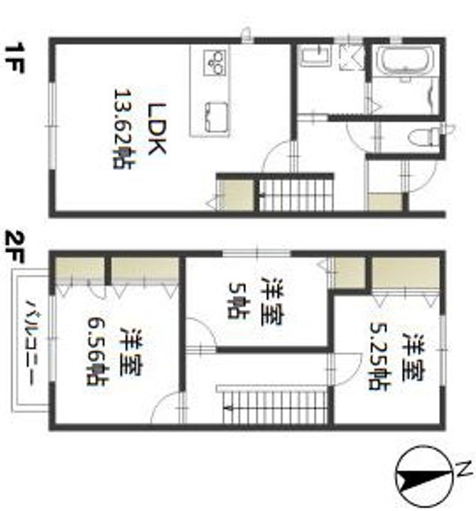 岡山県岡山市南区新保(一戸建)の賃貸物件の間取り