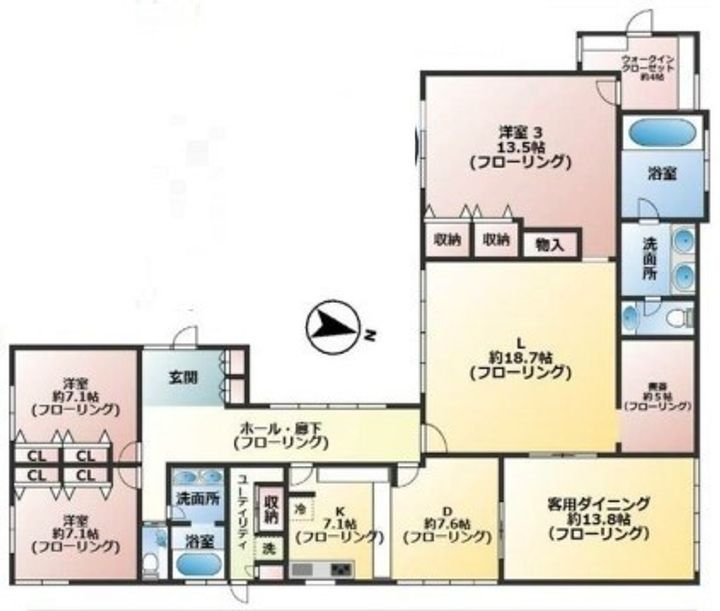 東京都品川区上大崎3(一戸建)の賃貸物件の間取り