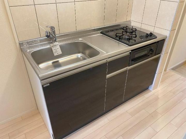 旭区森小路2丁目アパート新築工事のキッチン