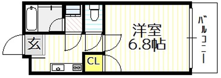 大阪府大阪市平野区加美西1(マンション)の賃貸物件の間取り