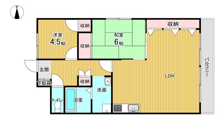 第2コスモハイツの間取り