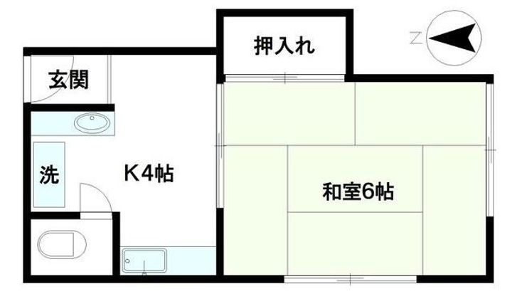 若竹荘の間取り