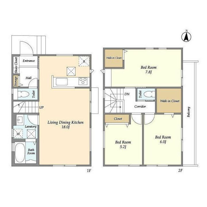 東京都世田谷区上北沢1(一戸建)の賃貸物件の間取り