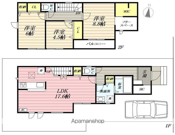 東京都練馬区大泉学園町6(一戸建)の賃貸物件の間取り