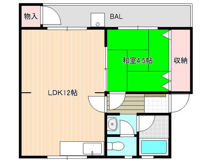 大清ハイツの間取り