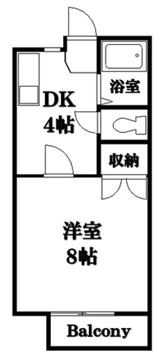 プラネット寺家 Fの間取り
