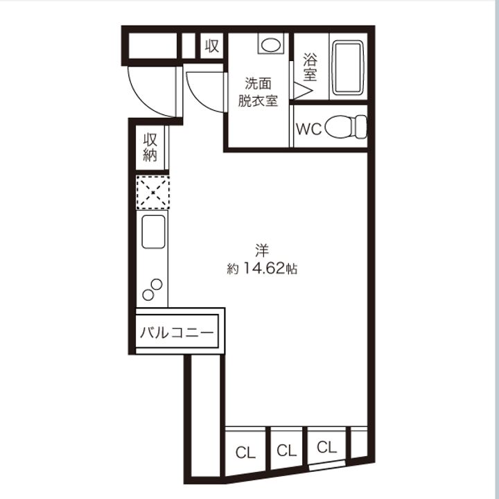 DeLCCS曙橋IIの間取り