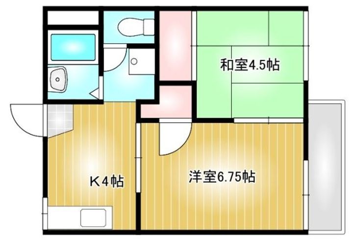 岡山県総社市総社1(アパート)の賃貸物件の間取り