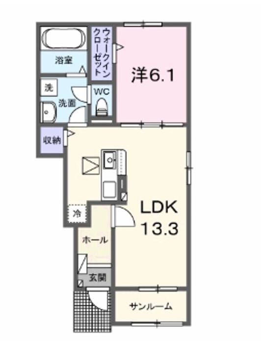 愛知県名古屋市南区大同町2(アパート)の賃貸物件の間取り