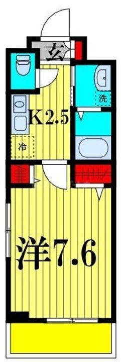 千葉県船橋市宮本4(アパート)の賃貸物件の間取り